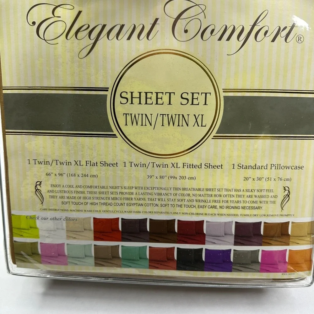 Elegant Comfort 1500 Thread Count Twin Twin XL Sheet Set 3pc Camel Brown New